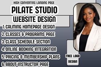 pilates studio website pilates instructor website yoga studio website