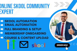 setup skool online community, skool community setup, skool community manager