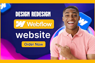 design webflow website , figma to webflow
