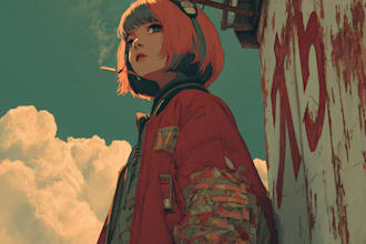 design highest quality anime art drawing