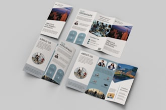 design clean and modern marketing brochure for business