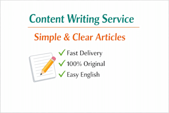 write simple and engaging blog articles in english