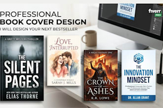 book cover design ebook cover design, KDP paperback cover, kindle book cover