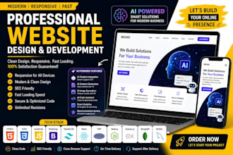 develop responsive business website with admin panel