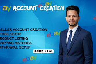 create, and setup your ebay seller account professionally