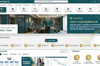 build your sharepoint intranet, employee portal, or microsoft 365 site