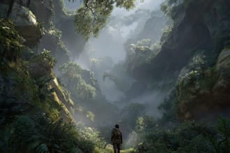 do scene concept art illustration for you