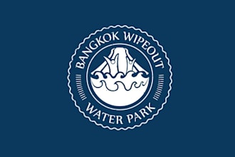 design awesome wipe out water park logo