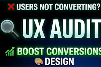 do UX audit and usability testing to increase your website or app conversion