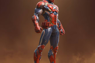 superhero character for comics