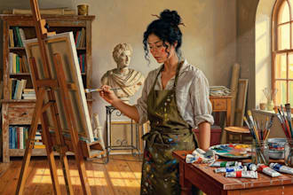 draw digital oil painting