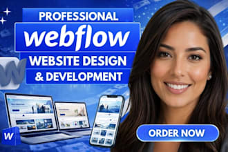 design and develop webflow website, webflow website development webflow website