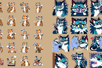 draw furry telegram stickers, nsfw furry stickers, animated discord stickers GIF