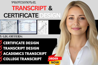 design certificate and transcript for high schools college universities and ged