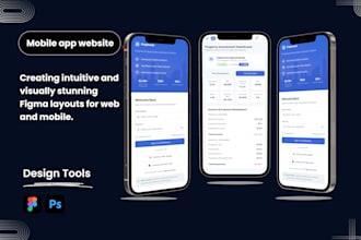 design modern UI UX in figma for web and mobile apps