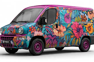 do car wrap design, vehicle wrap design, van wrap design