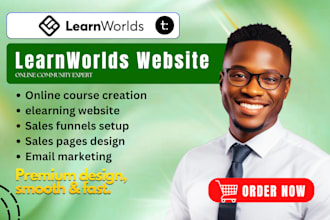 build kajabi website learnworlds  learndash lms website