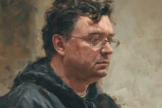 create real hand made oil painting portrait on canvas