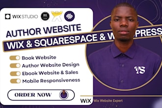design redesign author website book author website wix squarespace ebook website