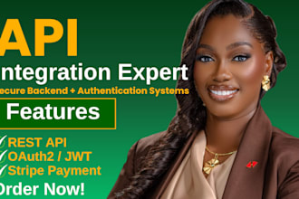 integrate rest apis with oauth2 login, jwt authentication and stripe payments