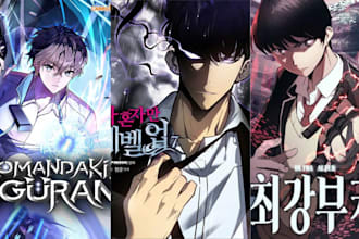 draw anime manga comic book illustration manga artist webtoon cover art manhwa