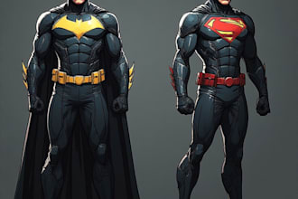 superhero character for comics