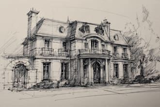 sketch your house or building