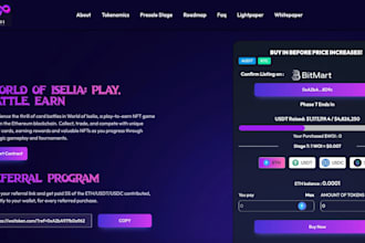 create crypto token website, coin or meme website