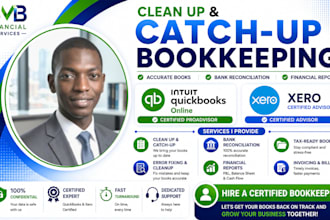 clean up and catch up quickbooks online and xero bookkeeping