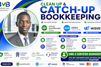 do wave, quickbooks and xero catch up, clean up bookkeeping