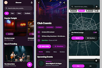 build a custom app for nightlife, club finder, night owls app, event booking app
