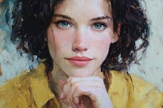 unique oil painting portrait