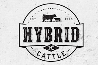 do vintage cattle brand cowboy ranch texas western horse livestock branding logo