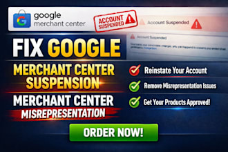fix google merchant center suspension merchant center misrepresentation