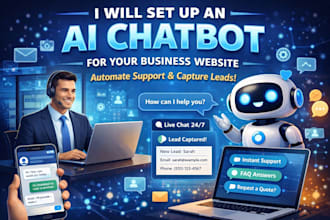 set up an ai chatbot for your business website for automation