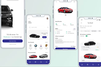 develop car rental app, fleet management, taxi booking app, car rental system