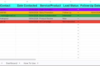 create a social media lead tracker in google sheets for your business