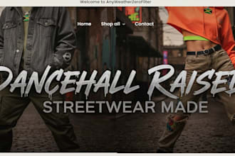 y2k shopify store, streetwear clothing website, shopify clothing brand store