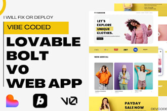fix, extend or deploy your lovable, bolt or v0 generated web app