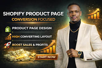 design high converting shopify product page and landing page to boost conversion