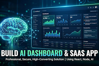 develop a custom saas web application or ai dashboard
