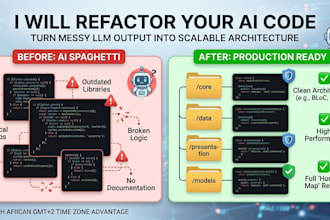 refactor and debug your flutter or python ai generated code