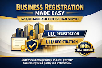 register your llc, ltd, business name, company and legal documents