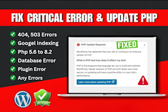 fix wordpress critical errors, malware removal and complete security