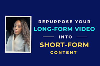 repurpose your long form video into social media content