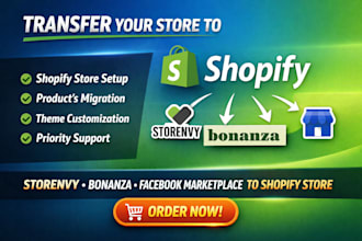 transfer storenvy bonanza facebook marketplace migrate to shopify store