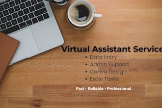 be your virtual assistant for admin tasks and canva design