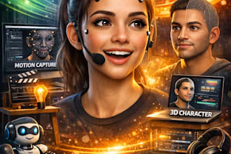 create realistic dynamic head animation facial motion capture 3d character