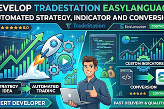 create tradestation easylanguage automated strategy, indicator and trading bot