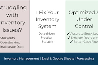 manage and organize your inventory and stock data in excel